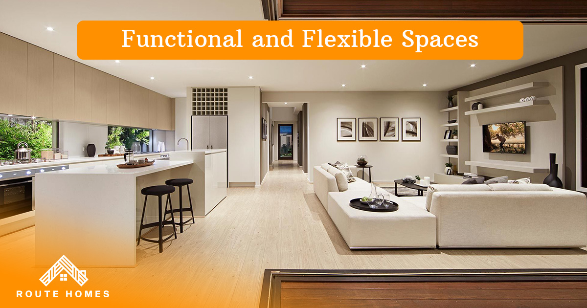 Key Features of Custom Homes in Toronto to Elevate Your Lifestyle 2 Bright open-plan room with kitchen bar stools and a white sofa