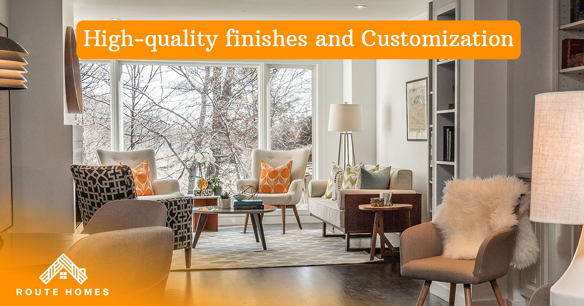 Key Features of Custom Homes in Toronto to Elevate Your Lifestyle 5 Living room with high-end finishes and large windows