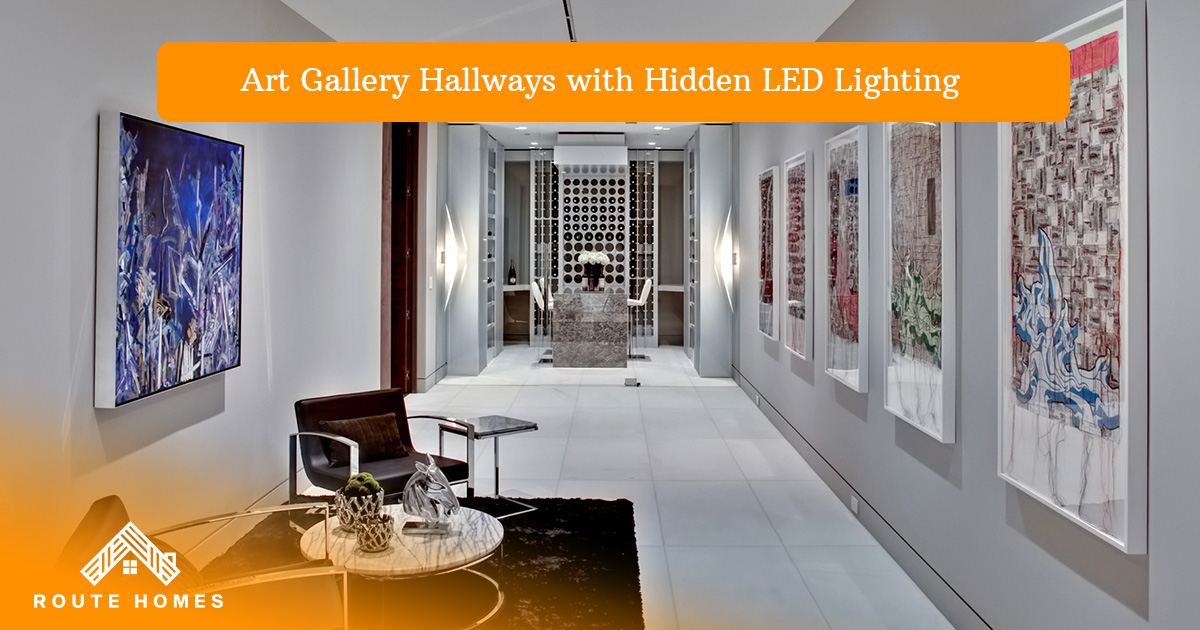 10 Unique Remodeling Ideas for Modern Luxurious Homes in Toronto You’ll Love 5 Gallery-style hallway with artwork and recessed LED lighting
