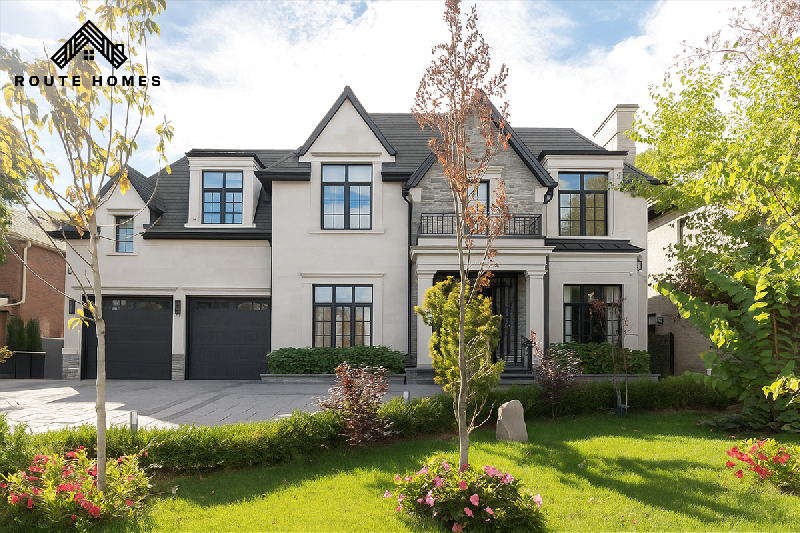 Modern custom home in Aurora, Ontario built by Route Homes