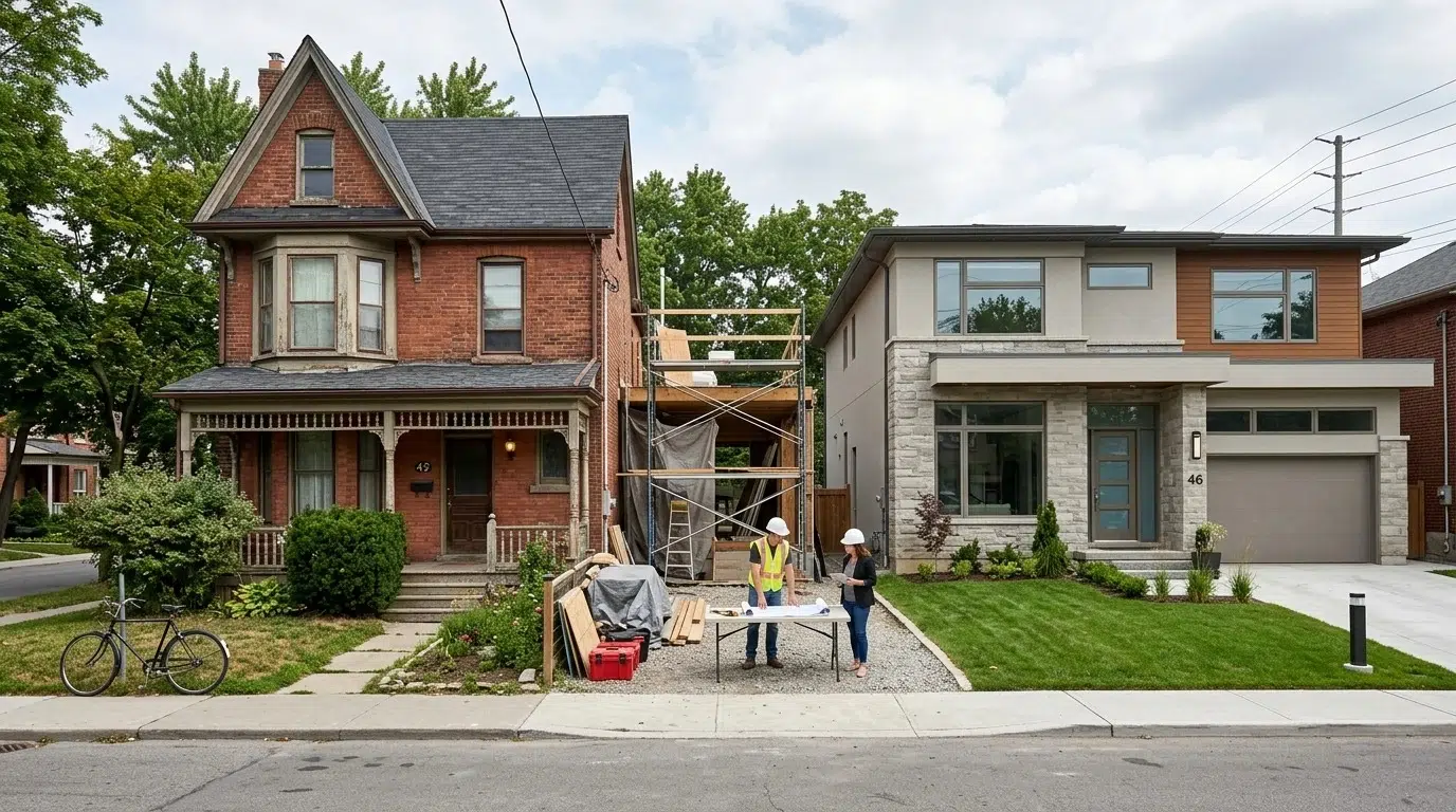What is the cost difference between renovating an old Toronto home vs. newer suburbs?