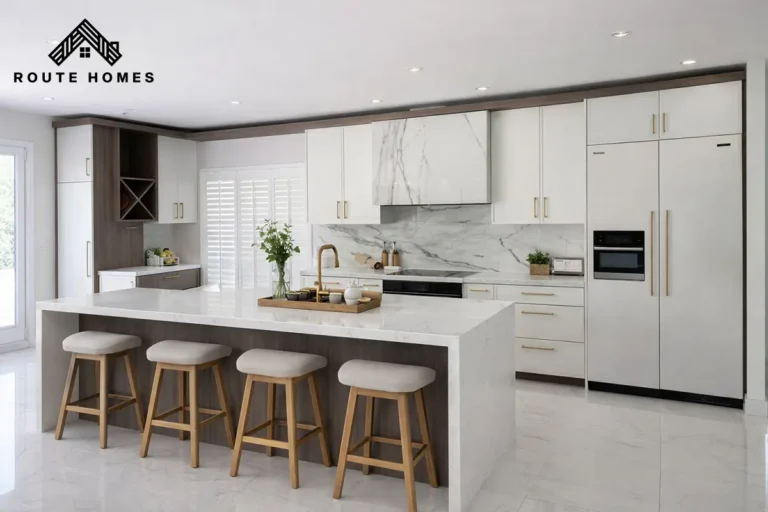 Kitchen in a full home renovation by Route Homes